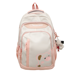 Mode dessin animé fraise ours filles polyvalent collège Style lumière printemps sortie sac à dos grande capacité étudiant cartable - Product Image 3