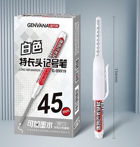 Marcador Permanente à Prova d'Água para Furos Profundos com Ponta Longa para Ferramentas de Marcenaria - Product Image 4