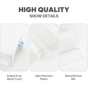 ม่านม้วนอั<span class=keywords><strong>จ</strong></span>ฉริยะแบบมอเตอร์ไฟฟ้า บลูทูธในตัว สีขาว/เทา แบบกำหนดเอง ไม่ต้องเ<span class=keywords><strong>จ</strong></span>าะ ติดตั้งง่าย ป้องกันแสง สำหรับ<span class=keywords><strong>ห้อง</strong></span>นั่งเล่นและสำนักงาน - Product Image 4