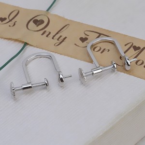 ต่างหูเงินแท้ S925 แบบเกลียว ต่างหูมุกสำหรับผู้หญิง อุปกรณ์ DIY สำหรับทำเครื่องประดับ กึ่งสำเร็จรูป - Product Image 4