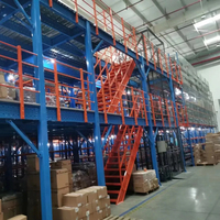 Rayonnage industriel personnalisé pour le stockage en entrepôt, système de plateforme en acier à plusieurs niveaux, rayonnage mezzanine