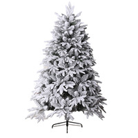 Weihnachtsbaum für Zuhause, beflockt, Schnee-Effekt, groß, modernes Design, Ins-Stil, Weihnachtslandschaft, Dekoration, PE-Simulation, für Innenbereiche