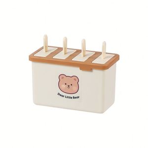 Moule à sucettes glacées en silicone de qualité alimentaire avec couvercle, bac à glaçons domestique, outil de fabrication de crème glacée maison - Product Image 6