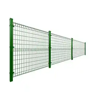 White Color Hot Dipped Galvanised 3D Welded Wire Mesh Fence / Galvanised 3D Welded Mesh Fence