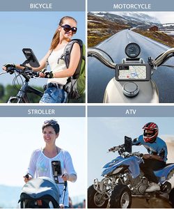 Soporte Universal para teléfono GREATYYT, soporte impermeable ABS/PC para motocicleta y bicicleta, giratorio de 360 grados con accesorio magnético - Product Image 6