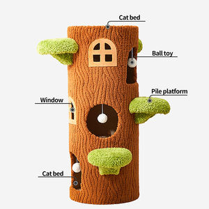 Árbol rascador para gatos con nido tipo cueva para amantes de los felinos, con caja de juguetes interactivos para gatos, productos para mascotas, nido sostenible para gatos - Product Image 4