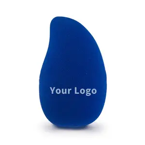 50 pz Logo personalizzato senza lattice blu Mango cosmetici di bellezza spugna per la pesca alla frutta e Mango Avocado Design spugna per il trucco frullatore