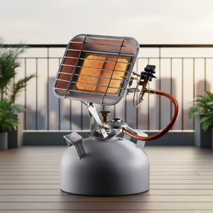 Chauffe-eau instantané au propane Radiant Top Space, construction moderne en fer pour <span class=keywords><strong>chauffage</strong></span> extérieur, modèle LQ-KB7 - Product Image 1