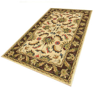 Ensemble de tapis d'intérieur modernes à poils longs, faits à la main, en laine, style persan, motif floral, écologiques, adaptés aux animaux domestiques, antidérapants, fins, imperméables - Product Image 6