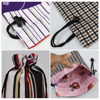 Sac en polyester pliable écologique avec cordon de serrage, acceptant logo personnalisé par sublimation, sacs à cordon multifonctions