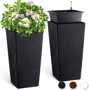 YZT Grande Taille Moderne Commercial Jardinières Style Mexicain Intérieur/Extérieur Durable Pots De Fleurs <span class=keywords><strong>En</strong></span> Plastique pour Jardinier <span class=keywords><strong>Eden</strong></span> - Product Image 2