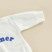Combinaison bébé personnalisée à col rond, manches longues, en coton, avec fermeture à boutons sur le bas, combinaison une pièce, sweat-shirt de Noël, combinaison pour nouveau-né