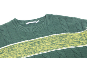 Custom OEM&amp;ODM Men's Autumn Camouflage Pattern Spontaneous <strong>Funky</strong> Computer Knitted Multicoloured Casual Sweater - Product Image 3