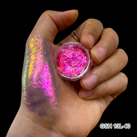 Nouvelles paillettes holographiques de qualité cosmétique Super Chameleon 12 couleurs pour fard à paupières, flocons Aurora Candy