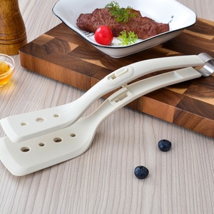 Pince à steak multifonction 2-en-1 en silicone, spatule à retourner pour pain, burger, barbecue, viande, pizza, poisson – Outil de cuisine - Product Image 2