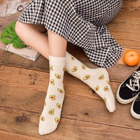 Chaussettes amusantes et mignonnes à motifs de fruits, d'aliments et d'animaux pour femmes, vente en gros, chaussettes en coton de qualité supérieure personnalisées pour femmes