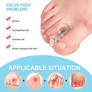 Nouveau Design en Gel de Silicone Transparent, redresseur de gros <span class=keywords><strong>orteils</strong></span>, séparateur d'attelle, Hallux Valgus, dispositif de Correction du recouvrement des gros <span class=keywords><strong>orteils</strong></span> - Product Image 4