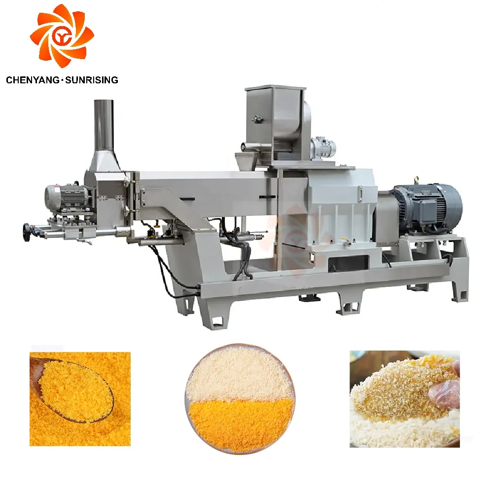 자동 생산 라인 압출기 100-500 kg/h 판코 빵 부스러기 만들기 기계