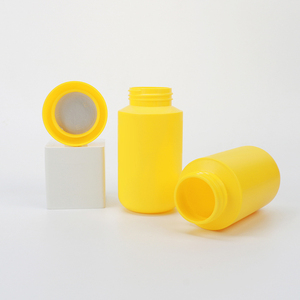 Venta Caliente: Envase de Plástico HDPE PET Amarillo Opaco de 170 ml, Boca Ancha, para Cápsulas y Píldoras, Directo de Fábrica - Product Image 6