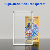 Boîte de protection en acrylique transparente pour cartes TCG VSTAR, 10 paquets, protection UV à 99 %, étanche, pour boosters japonais
