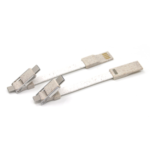 สายชาร์จแม่เหล็กแบบสั้น USB สำหรับเครื่องพิมพ์และคอมพิวเตอร์ ผลิตจากฟางข้าว เป็นมิตรต่อสิ่งแวดล้อม ขายส่ง/ปลีก สำหรับโปรโมชั่น - Product Image 3