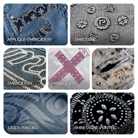 Pantalon décontracté pour homme, style vintage, denim droit, imprimé graffiti délavé, motif graphique, léger, streetwear personnalisé