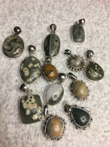 Pendentif personnalisé beauté océan jaspe fait à la main en argent sterling massif 925 bijoux fins breloque en pierres précieuses naturelles uniques placage classique - Product Image 2