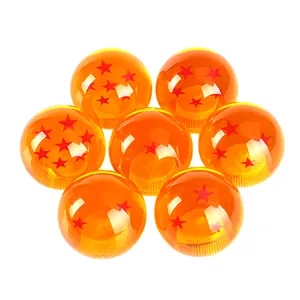 Universele Auto Pookknop Zeldzame Star Ball Z Oranje Bal 54Mm Diameter Pookknop 1-7 Sterren