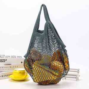 <b>Cheap</b> Large Reusable Organic Cotton <b>Tote</b> Mesh Shopping String Net <b>Bag</b> for Vegetables and Package - Product Image 4