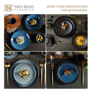 Juego de platos y vajilla de cerámica de estilo japonés, juego de platos para <span class=keywords><strong>restaurante</strong></span>, platos y cuencos de porcelana - Product Image 6