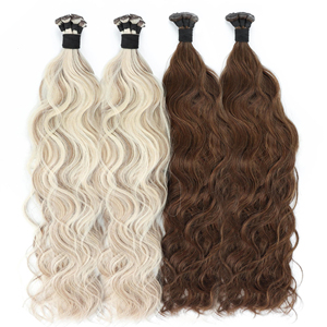 Nuovo genio popolare trama capelli ricci extension doppio disegnato cuticole allineate Super sottile invisibile trama geniale - Product Image 1