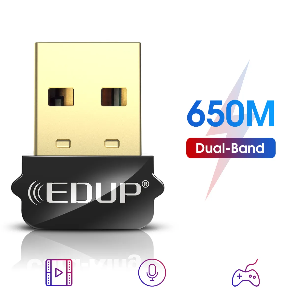 Двухдиапазонный беспроводной usb-удлинитель EDUP 600 Мбит/с