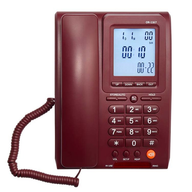 DEX Telephone Factory Desktop Corded Landline analog telephone caller ID