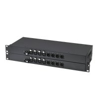 Émetteur-récepteur audio fibre optique bidirectionnel 4 canaux XLR 1U Rack SC/FC SMF 20KM XLR Audio sur fibre pour système de studio