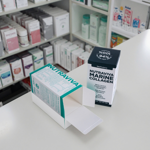 Tùy chỉnh hộp in 400g thuốc viên gói Cmyk gấp Matt Thẻ trắng giấy OEM thiết kế có thể tái chế <span class=keywords><strong>tuck</strong></span> End Box - Product Image 1