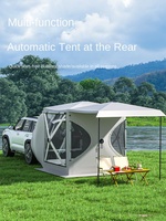 Tente arrière portable robuste pour SUV, camping extérieur, double couche, quatre saisons, imperméable, avec auvent latéral étendu en TPU épaissi