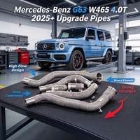 Collecteurs d'échappement isolés en acier inoxydable SS304 pour Mercedes-Benz G63 W465 4.0T 2025+ – Amélioration de puissance avec tuyaux d'échappement droits