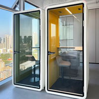 Cabine de travail insonorisée portable pour bureau, isolation acoustique, montage rapide, pour une concentration accrue dans les espaces ouverts