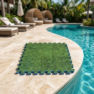 <span class=keywords><strong>Tappeto</strong></span> per <span class=keywords><strong>piscina</strong></span> con erba stampata (9 pezzi) - Product Image 5