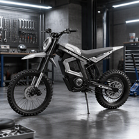 Moto électrique tout-terrain puissante avec moteur de 6000 W de puissance de pointe, vitesse de 80 km/h, longue autonomie, avec écran LCD