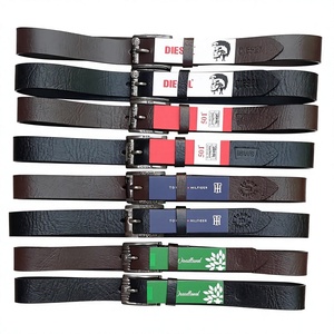 Cinturón de Cuero Vacuno Natural Indio Hecho a Mano con Hebilla de Calavera Sólida Estampada Impermeable de Acero Personalizada BS INTERNATIONAL de 3.8CM de Ancho - Product Image 3