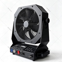 Ventilateur de fumée électrique DMX noir FEIYUEYUE en métal avec télécommande pour effets de scène, idéal pour les événements et spectacles professionnels