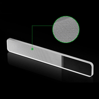 FOCSTAR — polisseuse pour vernis à ongles, 9cm, 12cm, en verre, Nano, brillant, en cristal, avec étui (BT5030)