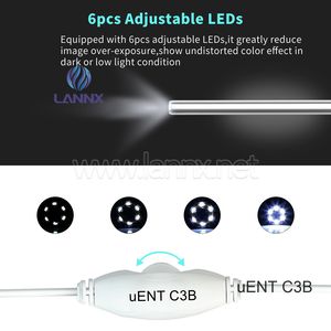 LANNX uENT C3B Endoscopio Oreja Cuchara Mini Cámara WiFi Inteligente visual herramienta de limpieza de oídos otoscopio earpick set Limpieza de oídos Endoscopio - Product Image 6