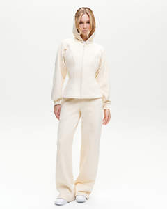 定制徽标冬季高品质 100% 棉两件套连帽衫长裤健身运动街头服饰连帽衫运动衫套装女式 - Product Image 3