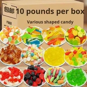 Großhandel Gemischte Fruchtgeschmäcker Weiche Bonbons QQ Saure Sandgummis Kugelförmig Kinderbonbons Marktstände Großpackung Fruchtsaft-Snacks - Product Image 1