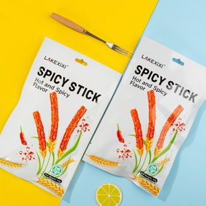 LAKEXIXI Collations Latiao chaudes <span class=keywords><strong>et</strong></span> épicées de 92g <span class=keywords><strong>Blé</strong></span> de haute qualité avec saveur riche en grains Meilleur végétalien emballé dans un sac - Product Image 5