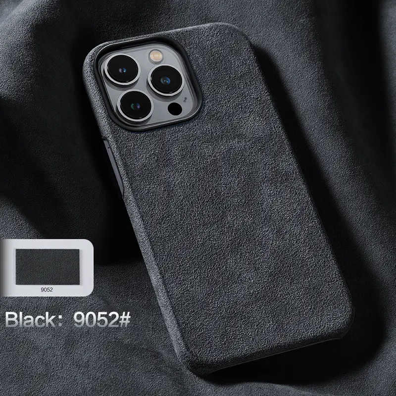 ل iphone 13 Pro Max Case ، تستخدم ل ALCANTARA جلد فاخر اكسسوارات الهاتف