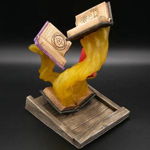 Personnalisé en gros peint à la main jeu de société rétro de haute qualité personnalisé résine ancien sort magique grand livre en forme de tour de dés - Product Image 5