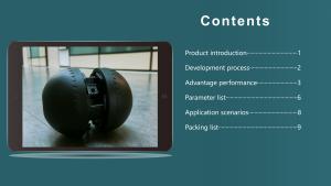 Ai di động di động Robot hình cầu để theo dõi gián điệp nghe lén báo động an ninh Đồng hồ bánh xích xe nhìn đêm <span class=keywords><strong>Camera</strong></span> 360 - Product Image 3